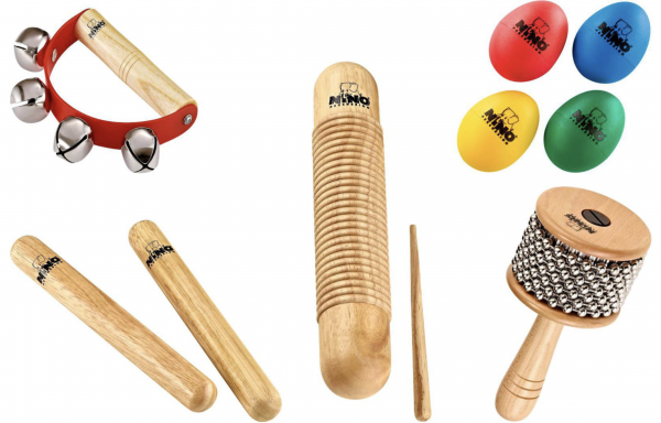 Nino 9-Piece Mixed Small Percussion Set